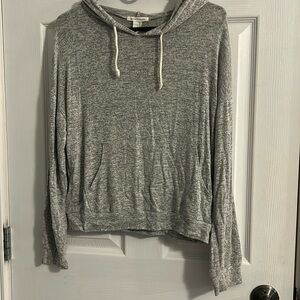 Grey long sleeve hoodie